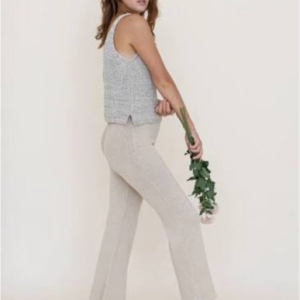 Indigo Luna Organic Knit Helga knit Pants in Almond